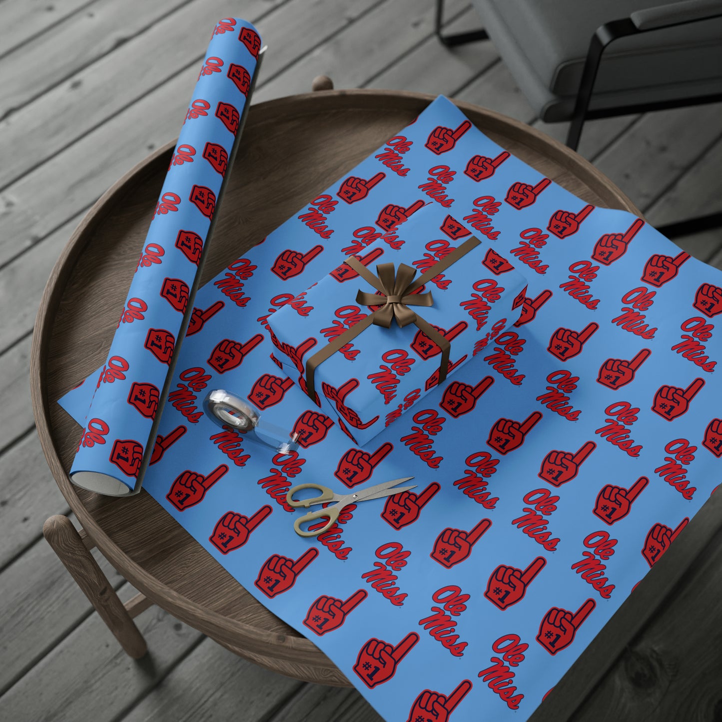 Ole Miss #1 (Blue) Wrapping Papers