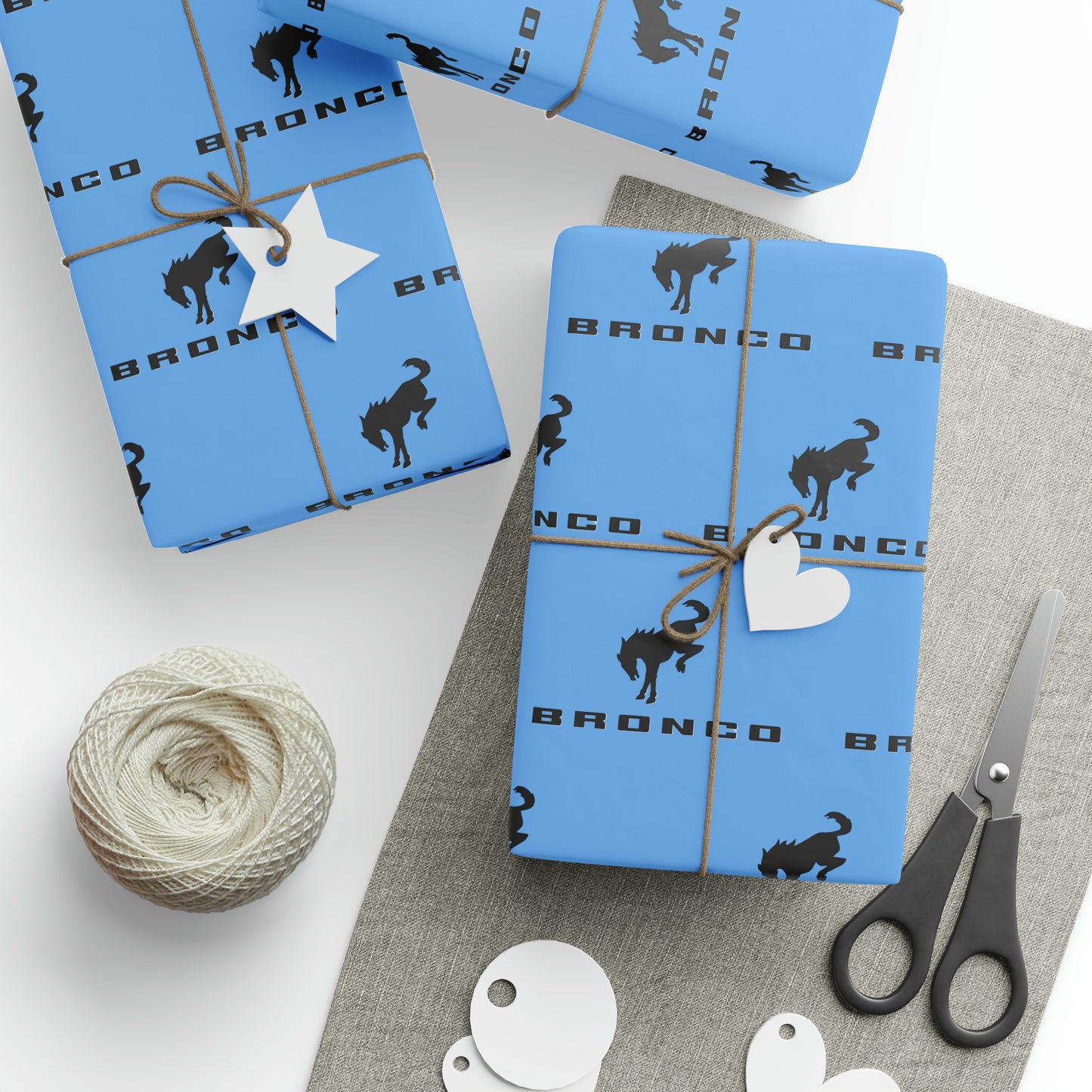 Bronco (Blue) Wrapping Paper