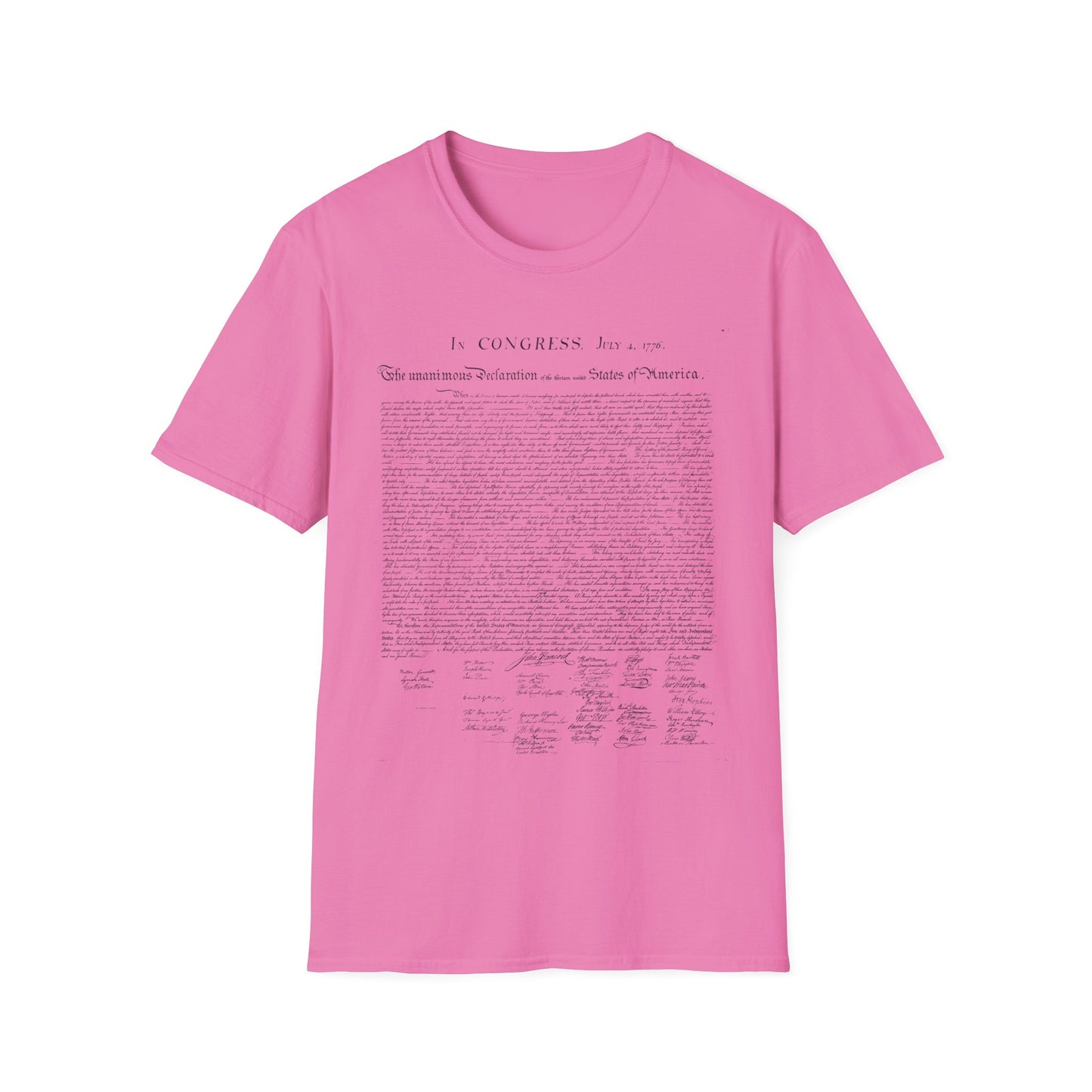 Declaration of Independence  Unisex Softstyle T-Shirt