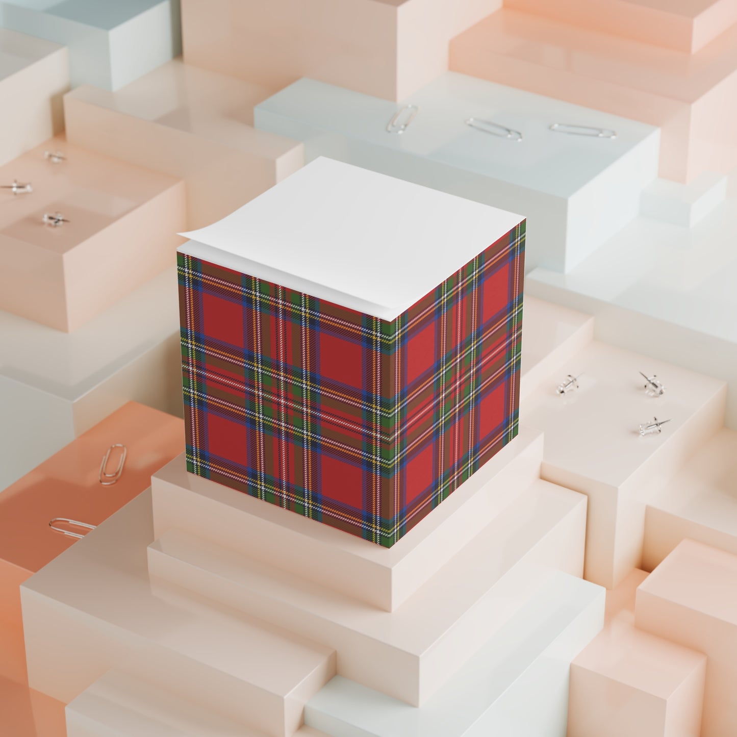 Scottish Plaid Note Cube