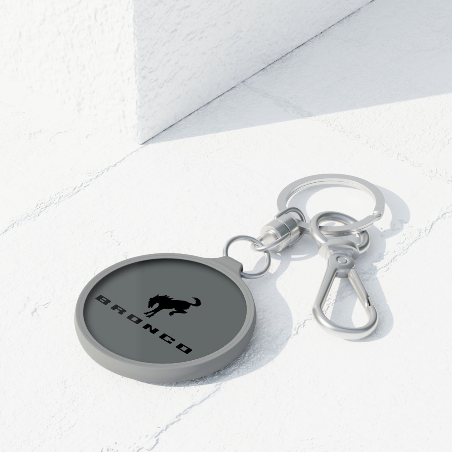 Bronco Keyring Tag (Dark Gray)