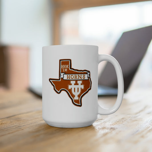 UT Hook em Horns Ceramic Mug 15oz