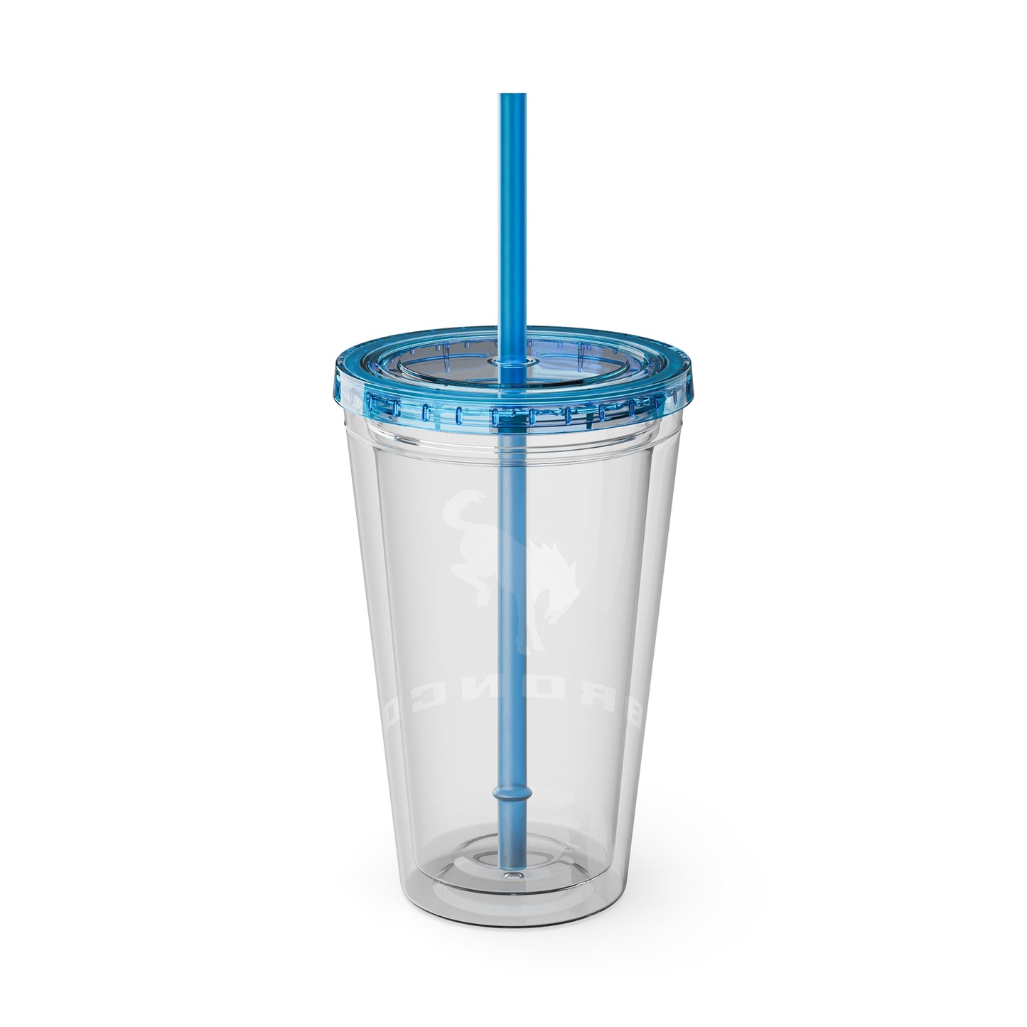 Bronco Sunsplash Tumbler and You Choose from 11 colors of Lid and with Straw, 16oz