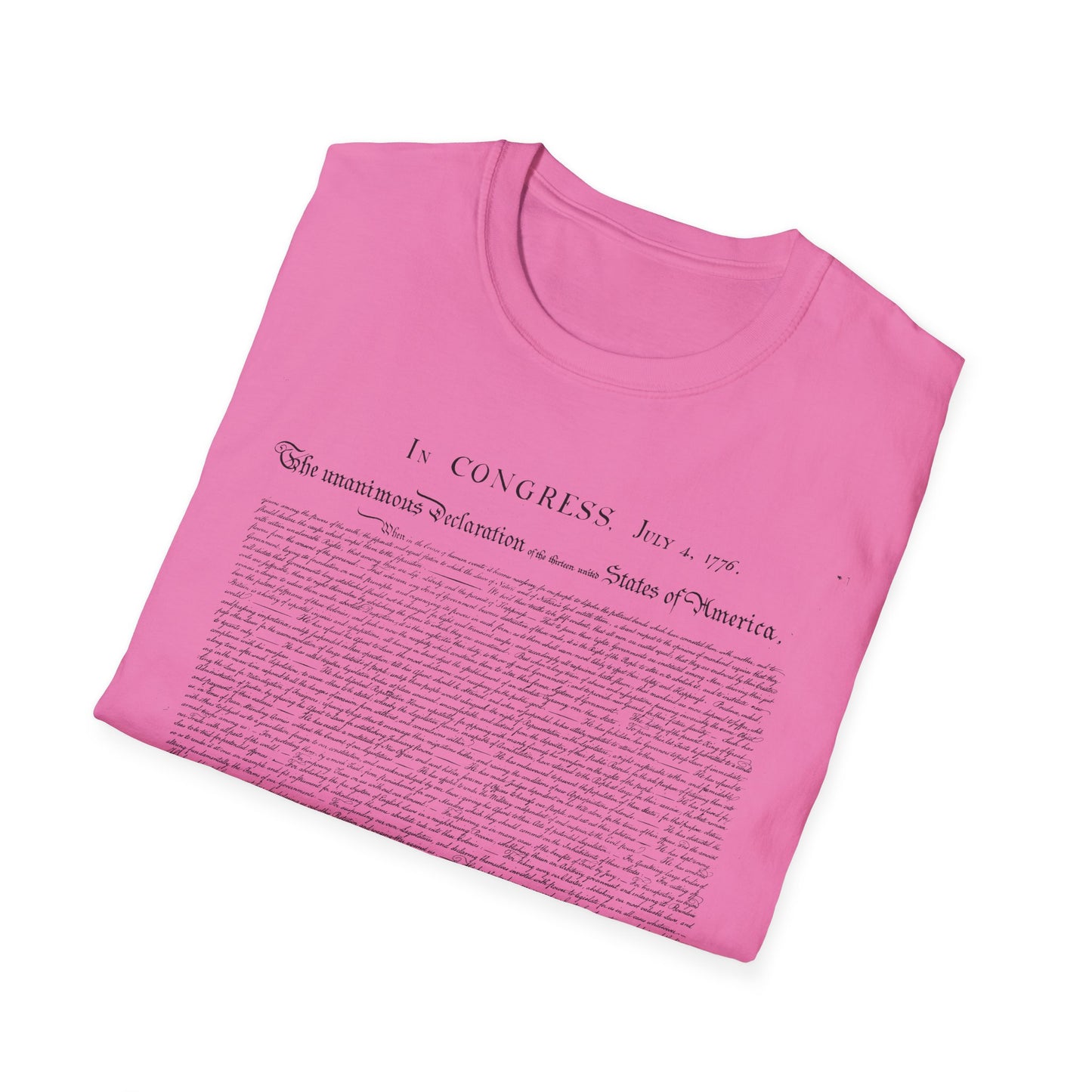 Declaration of Independence  Unisex Softstyle T-Shirt
