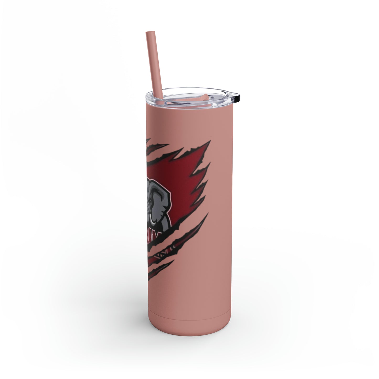 Alabama Crimson Tide Tear Maars Maker Soft Matte Tumbler, 20oz (Rose)