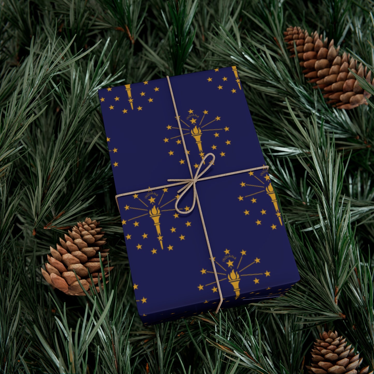 Indiana Flag Gift Wrap Papers