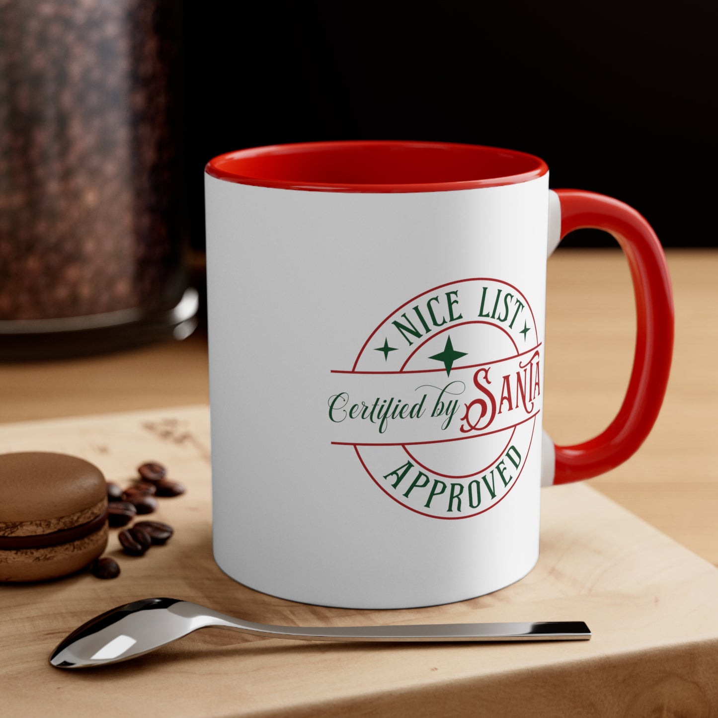 Santa's Nice List Approved Accent Coffee Mug, 11oz