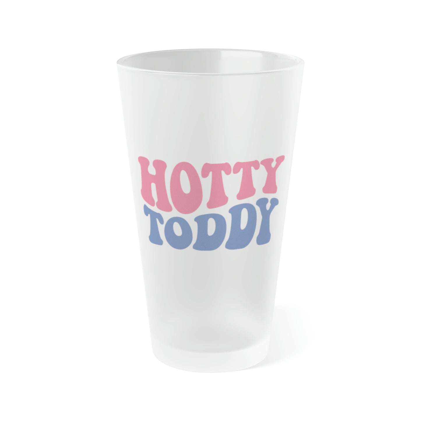 Hotty Toddy Frosted Pint Glass, 16oz