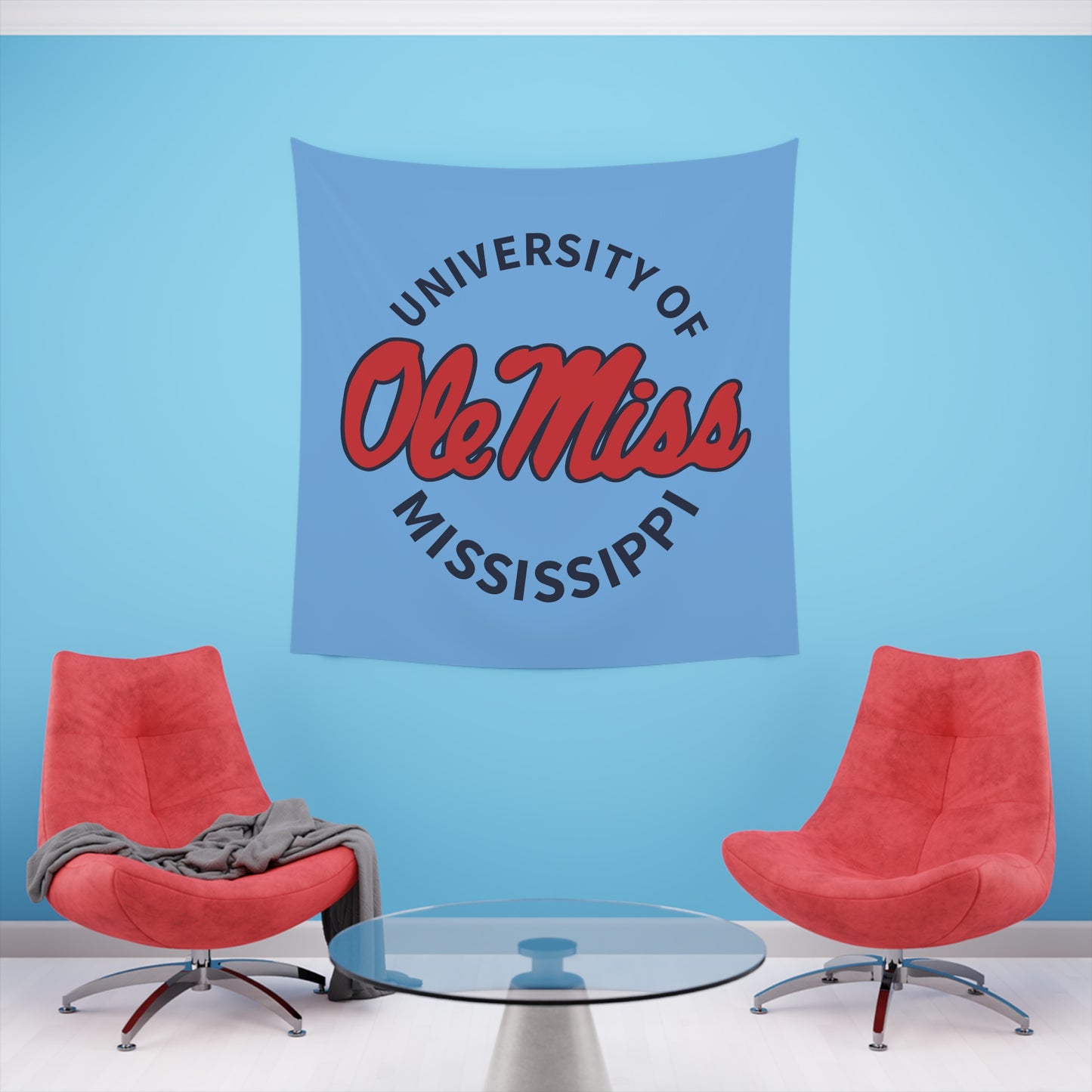 Ole Miss University Printed Wall Tapestry