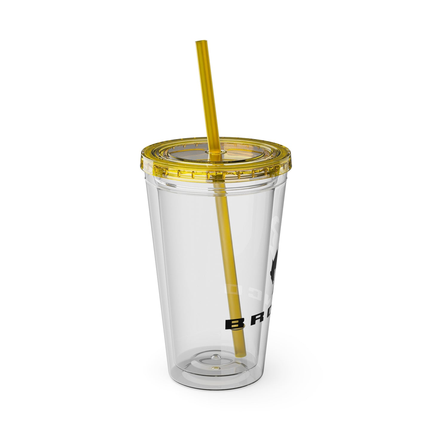 Bronco Sunsplash Tumbler and You Choose from 11 colors of Lid and with Straw, 16oz