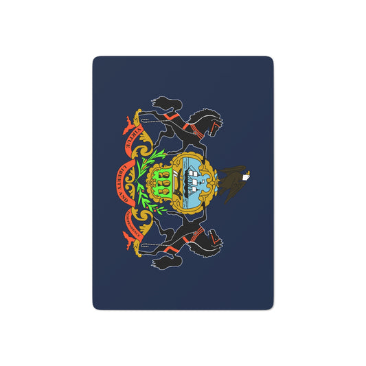 Pennsylvania State Flag Poker Cards