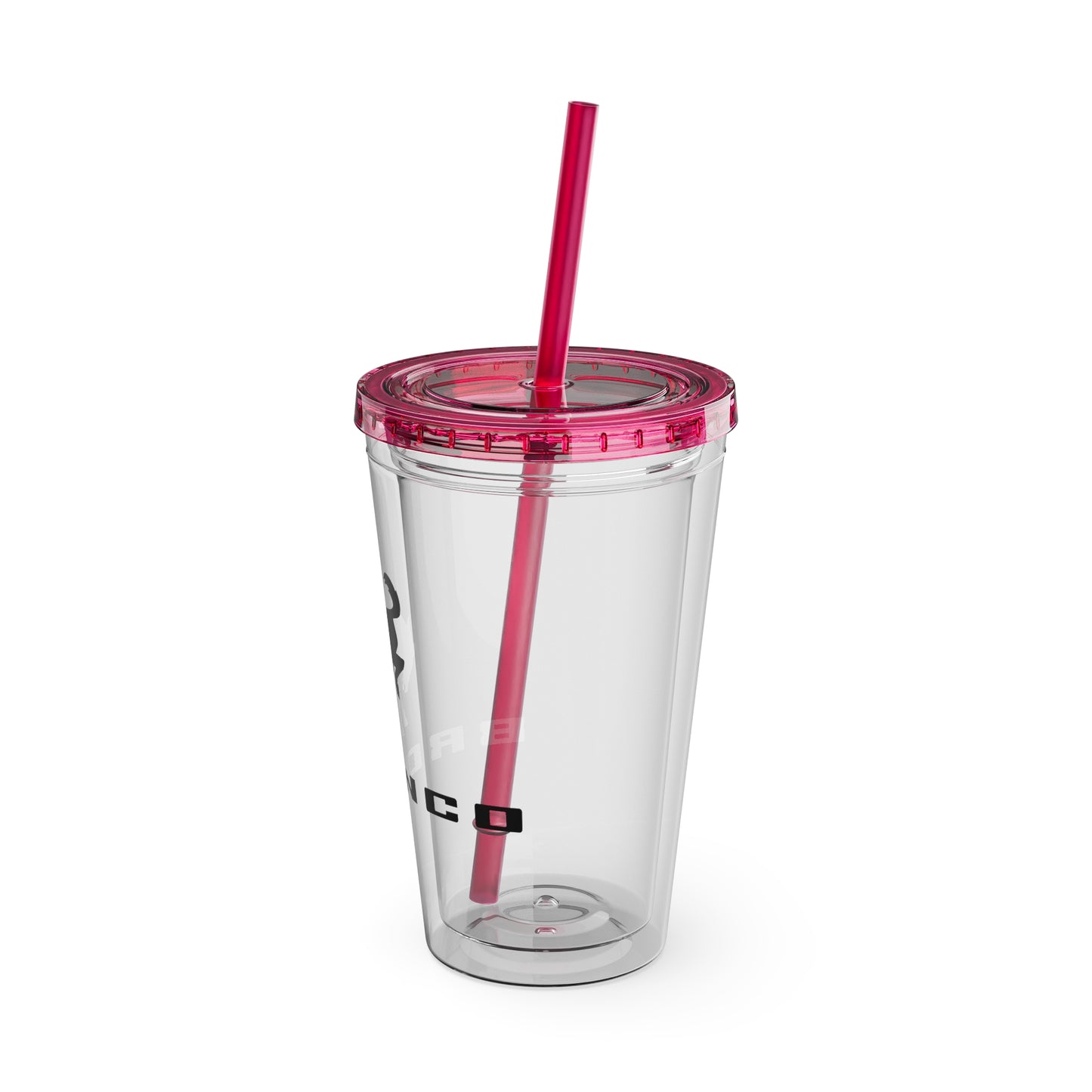 Bronco Sunsplash Tumbler and You Choose from 11 colors of Lid and with Straw, 16oz