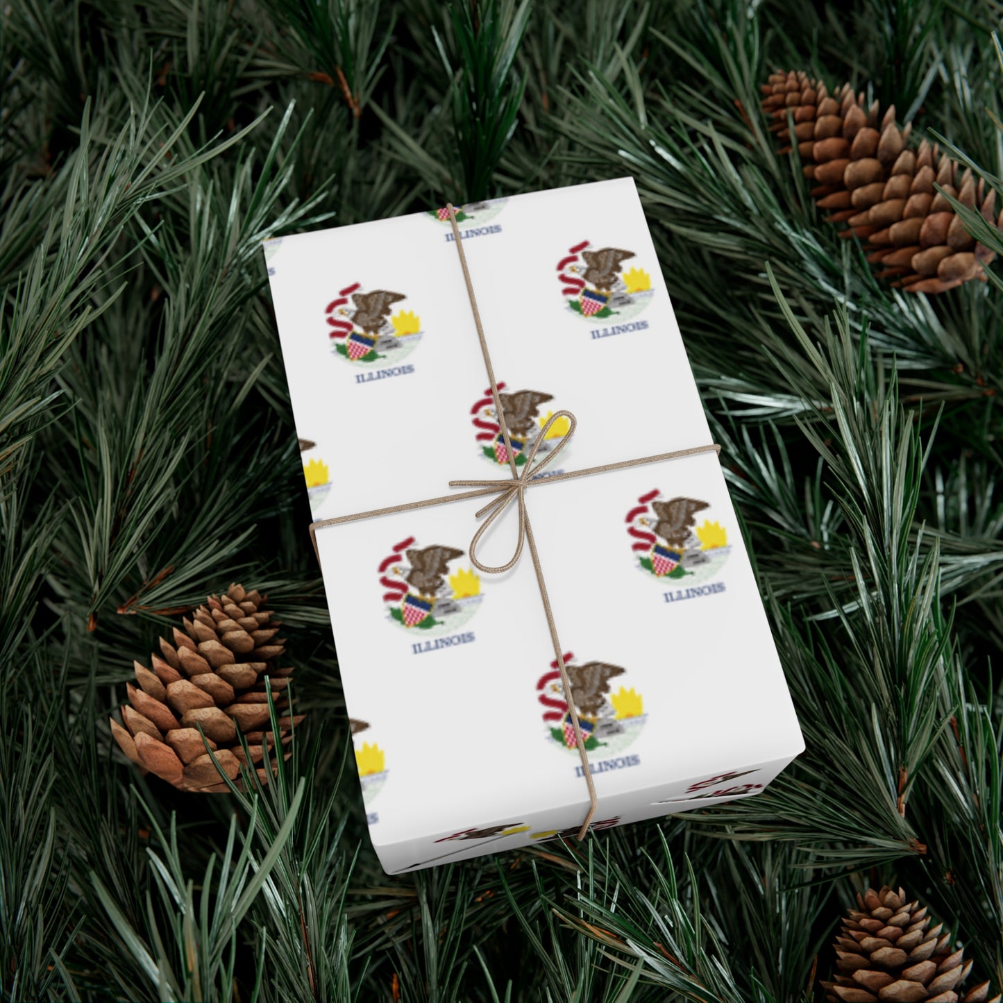 Illinois Flag Gift Wrap Papers