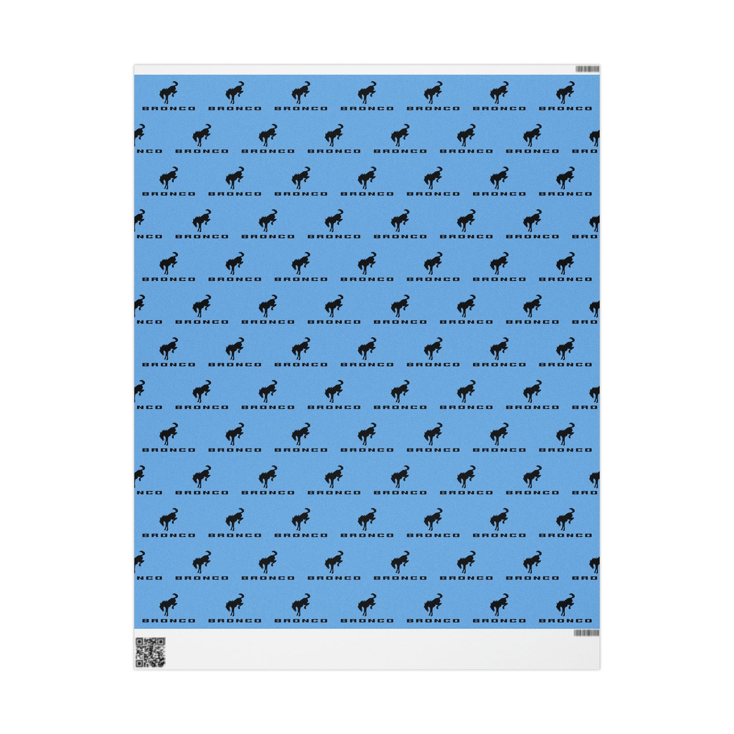 Bronco (Blue) Wrapping Paper