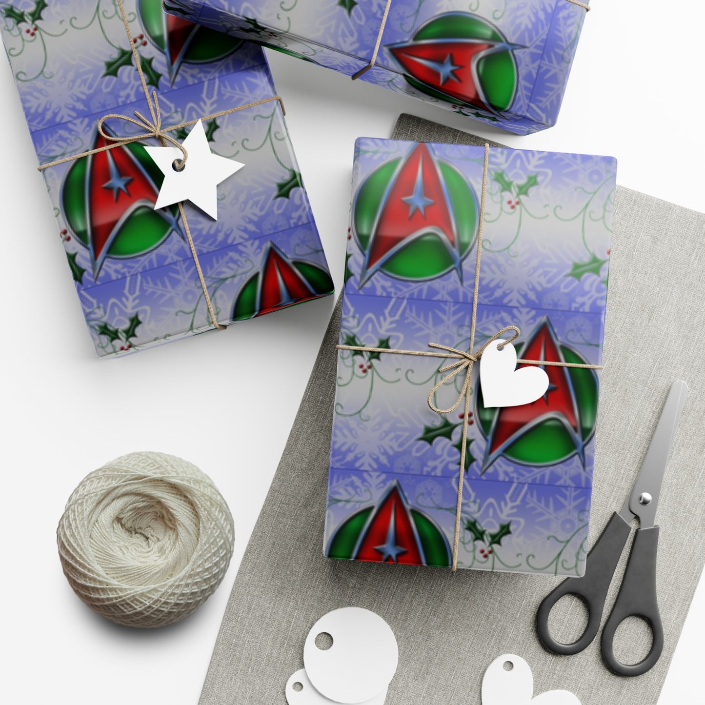 Star Trek Christmas Colors Gift Wrap Papers