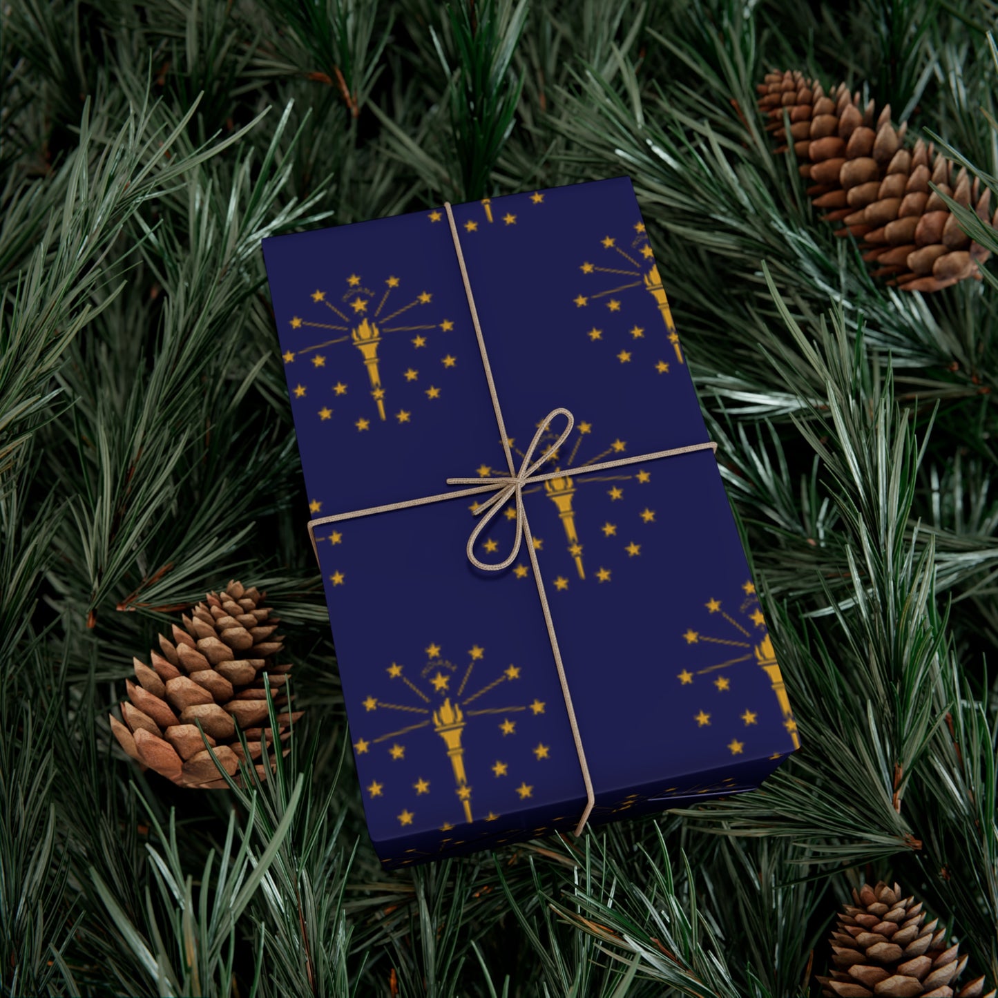 Indiana Flag Gift Wrap Papers
