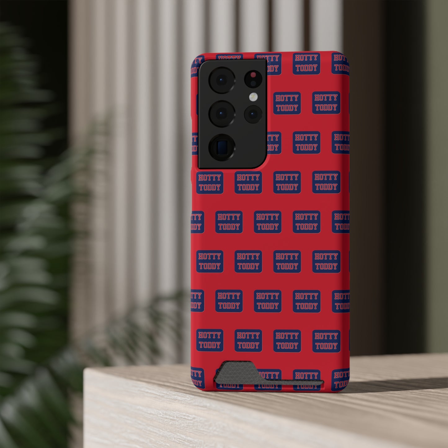 iPhone and Samsung Hotty Toddy (RED) Phone Case With Card Holder