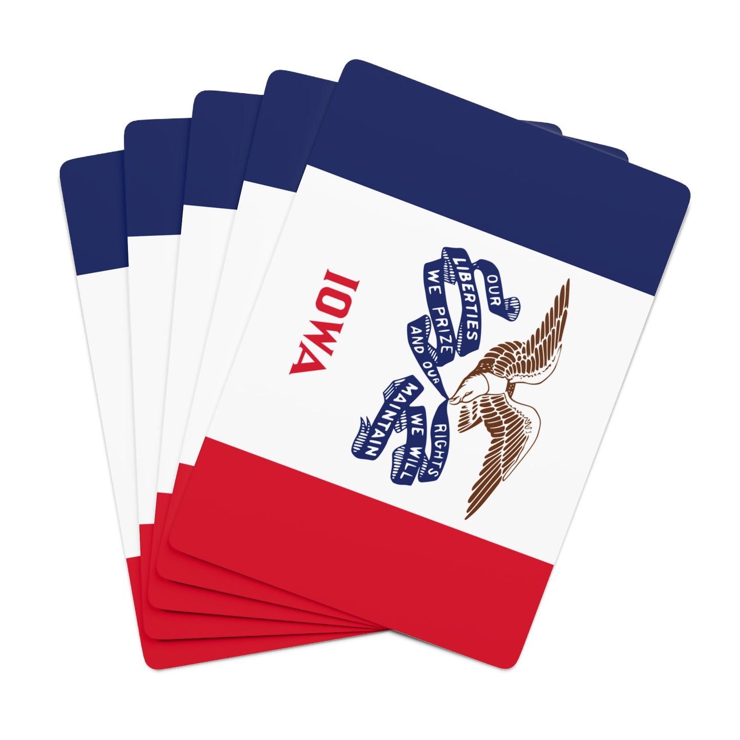 Iowa State Flag Poker Cards