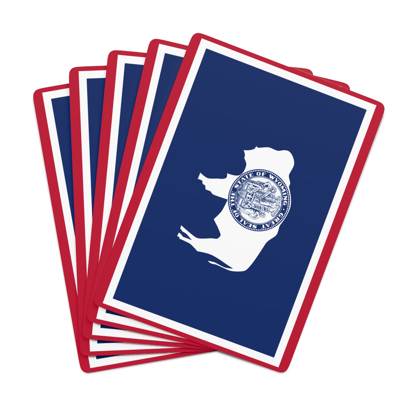 Wyoming State Flag Poker Cards