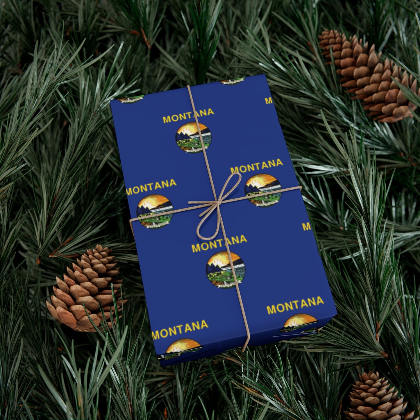 Montana Flag Gift Wrap Papers