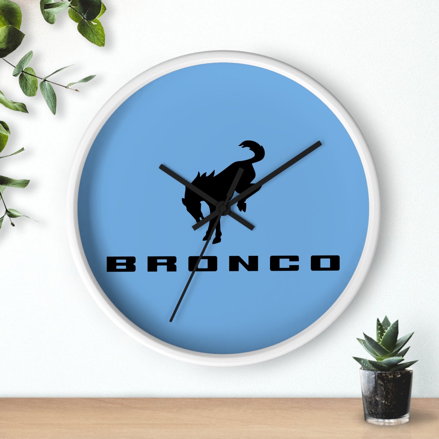 Bronco (Blue) Wall Clock