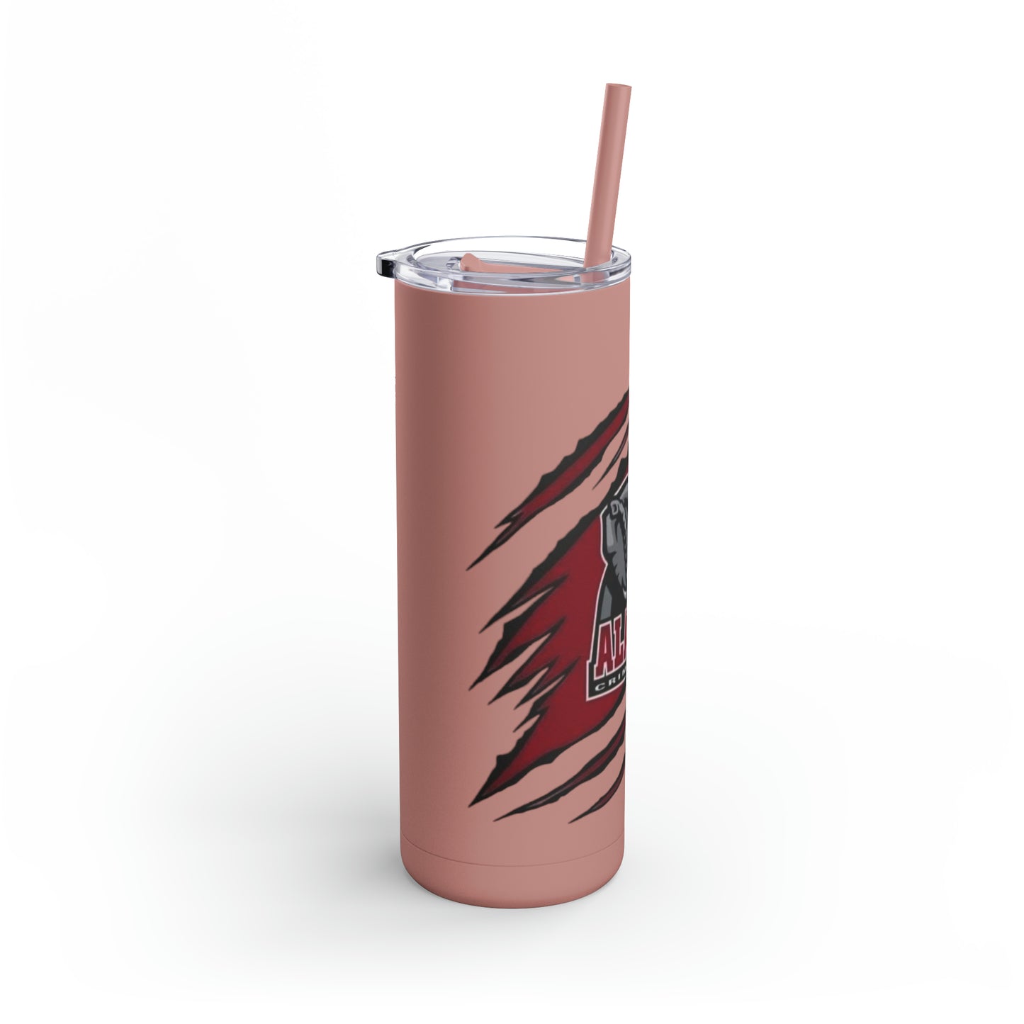 Alabama Crimson Tide Tear Maars Maker Soft Matte Tumbler, 20oz (Rose)