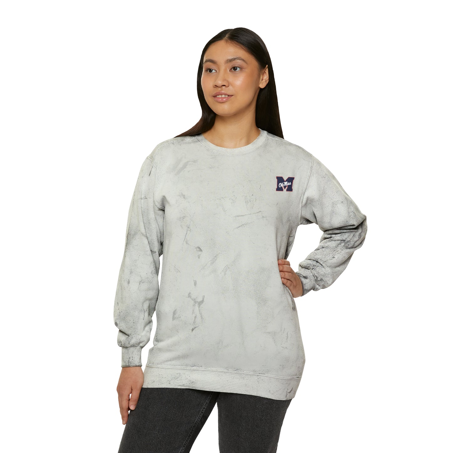 Ole Miss Unisex Color Blast Crewneck Sweatshirt