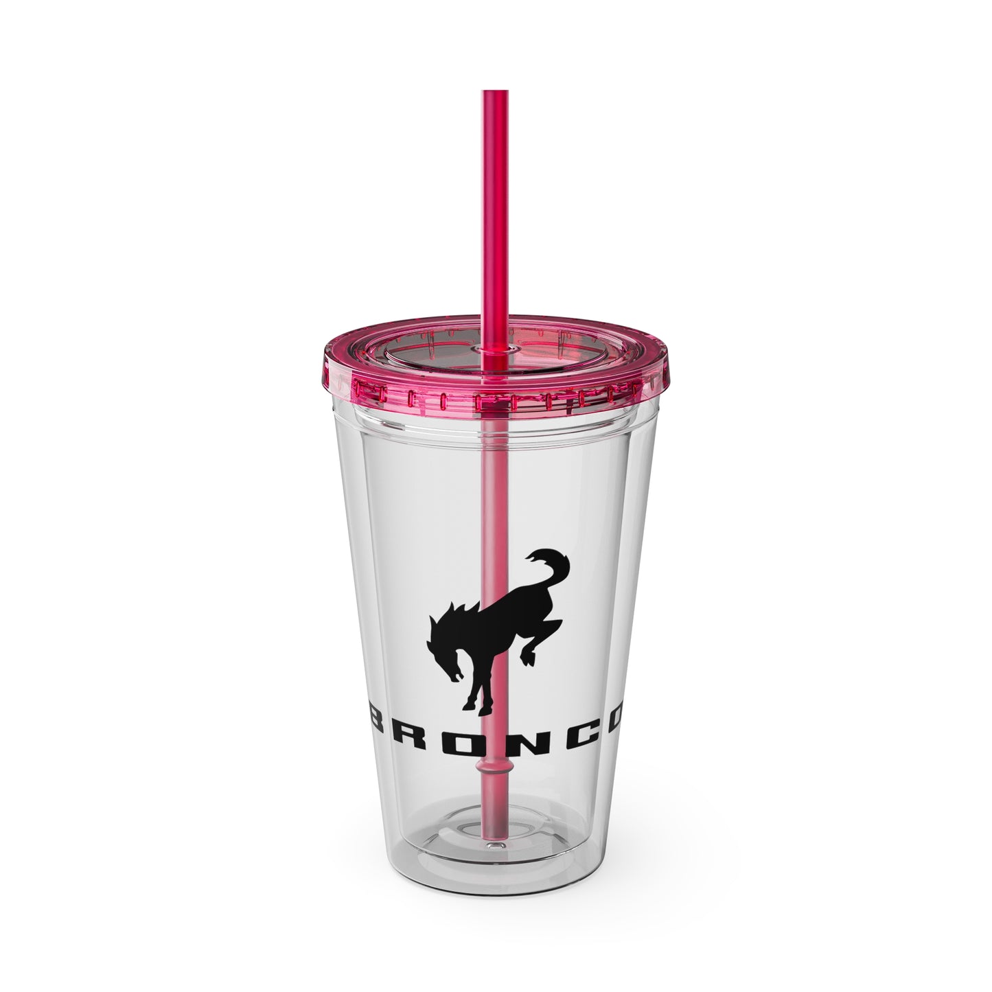 Bronco Sunsplash Tumbler and You Choose from 11 colors of Lid and with Straw, 16oz