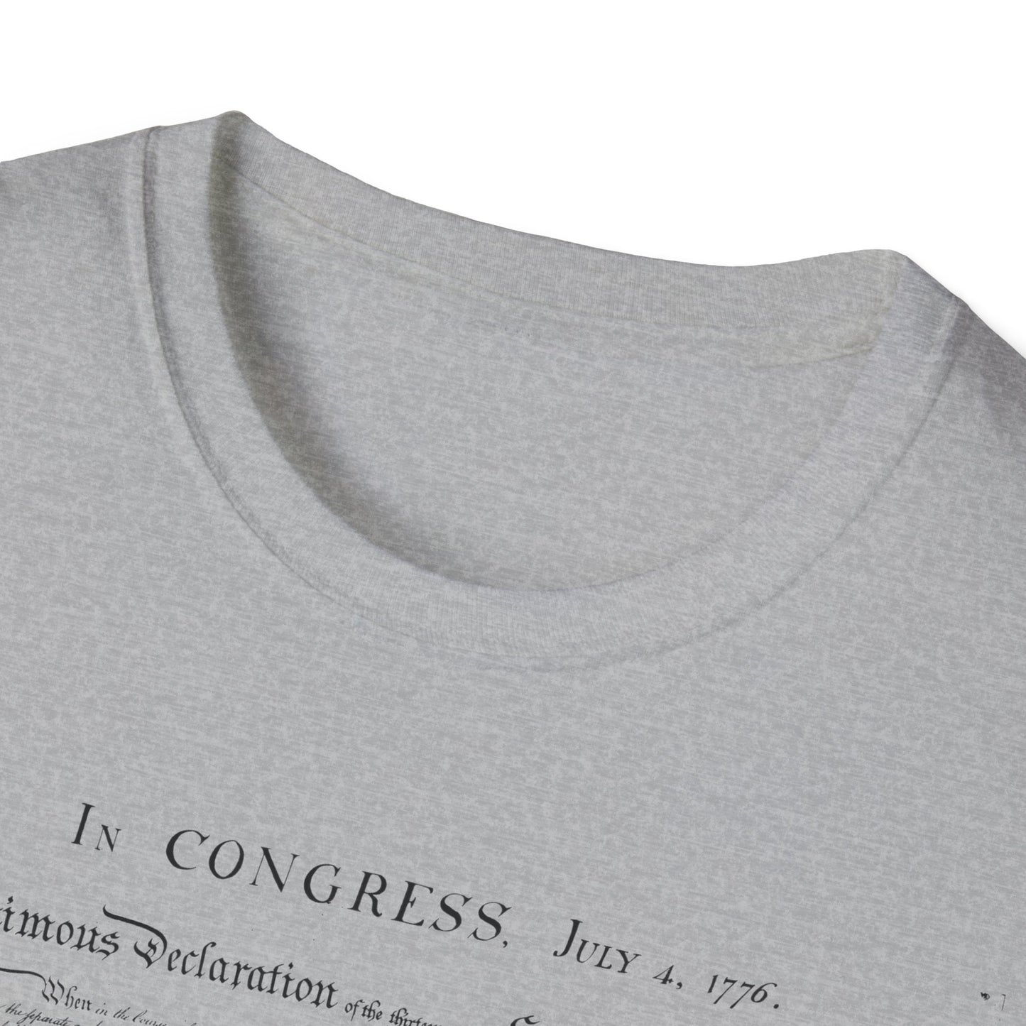 Declaration of Independence  Unisex Softstyle T-Shirt