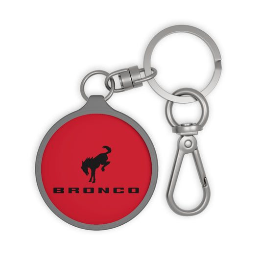 Bronco Keyring Tag (Red)