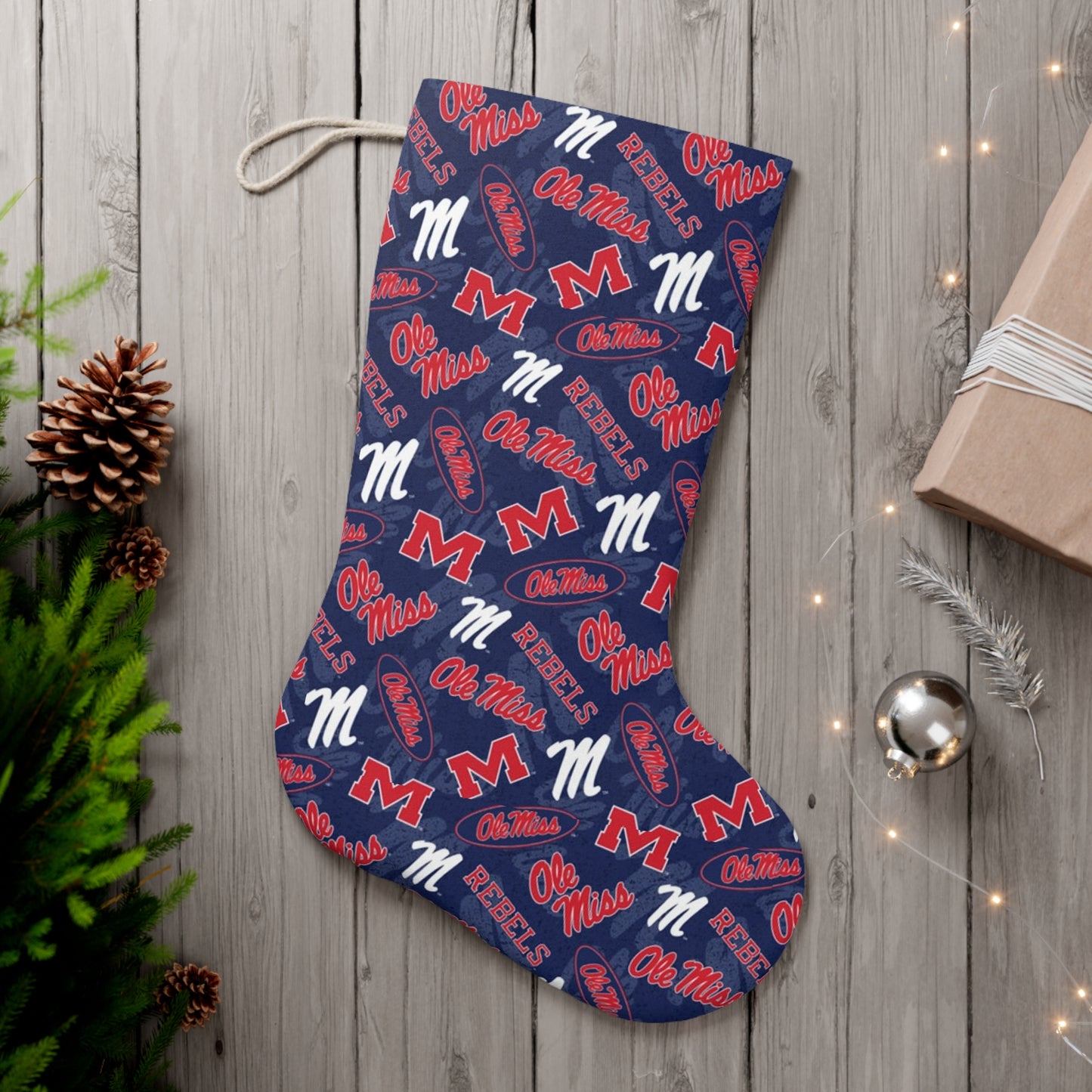 Ole Miss Santa Stocking