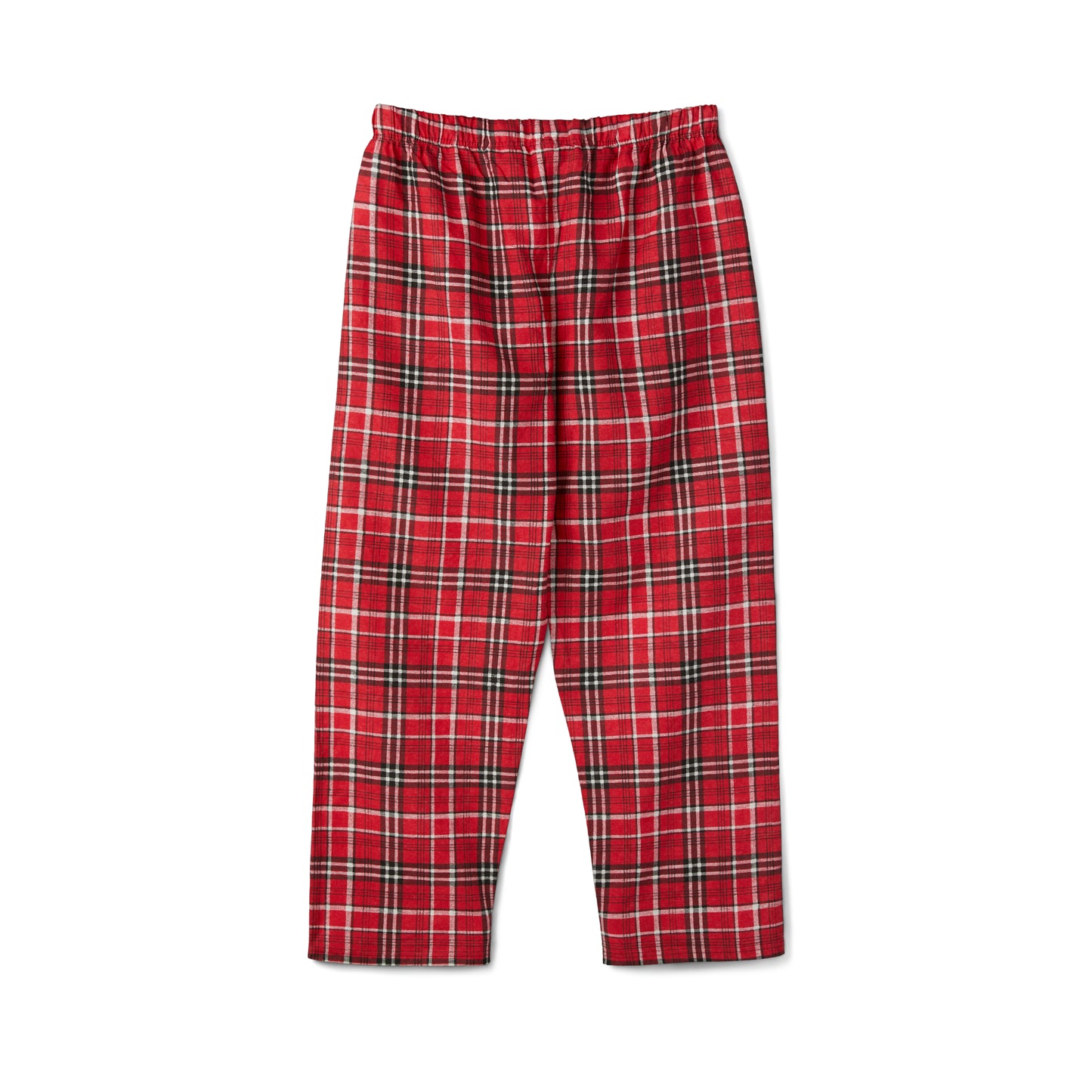 All booked for Christmas Women's Short Sleeve Pajama Set (Red Flanel)