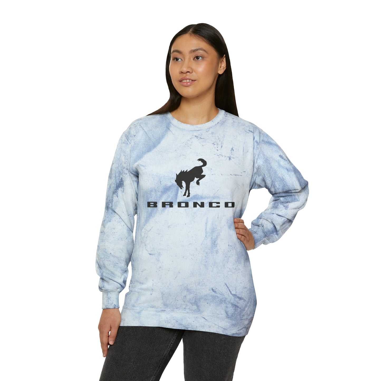 Bronco Unisex Color Blast Crewneck Sweatshirt