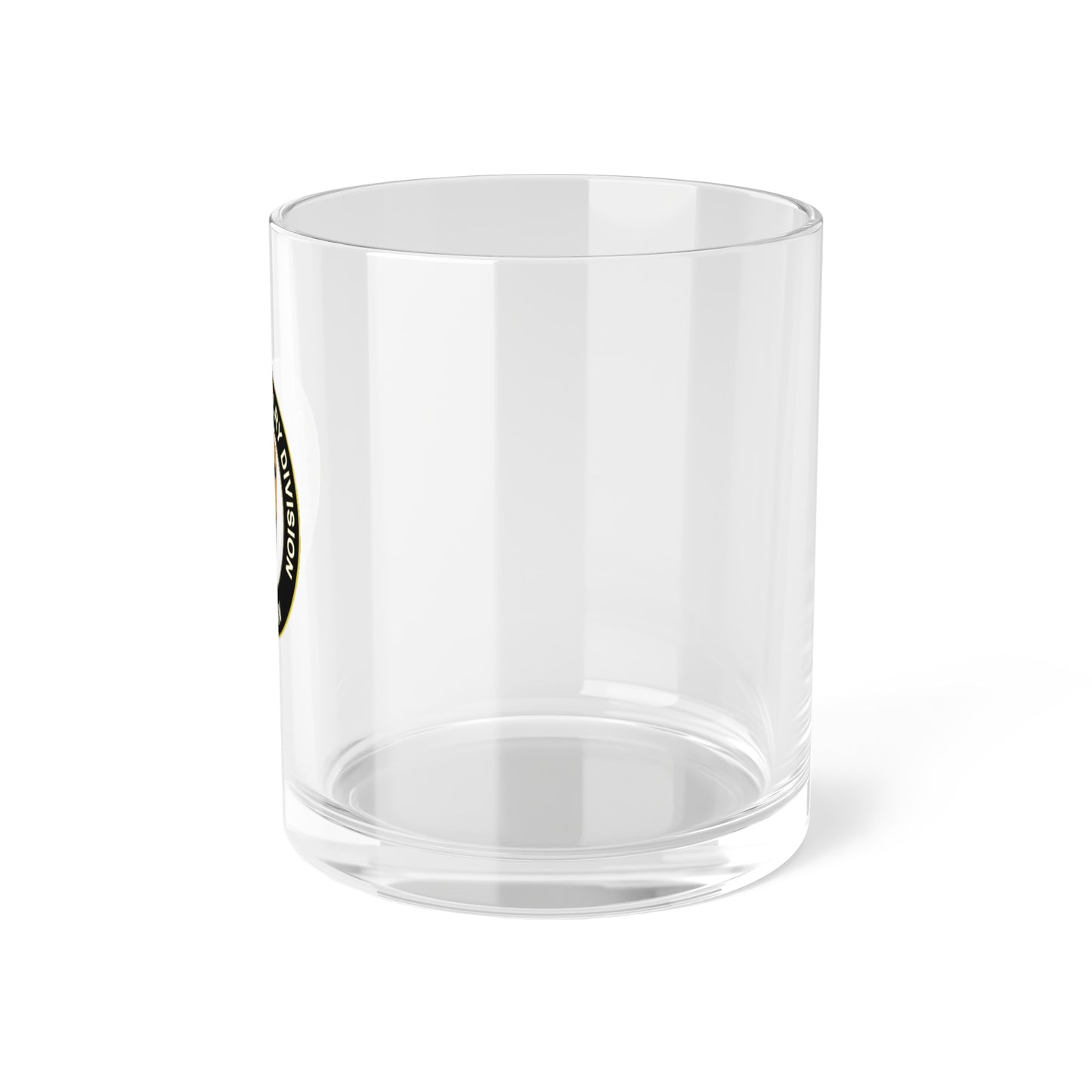 Army First Cavalry Veteran Bar Glass