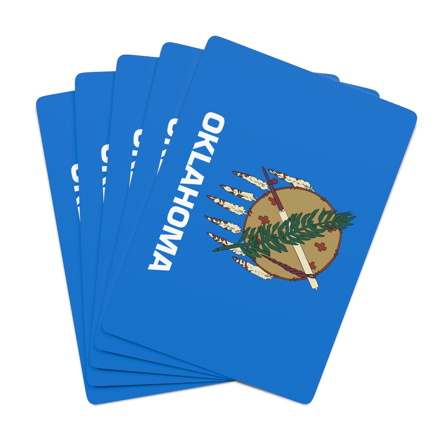 Oklahoma State Flag Poker Cards