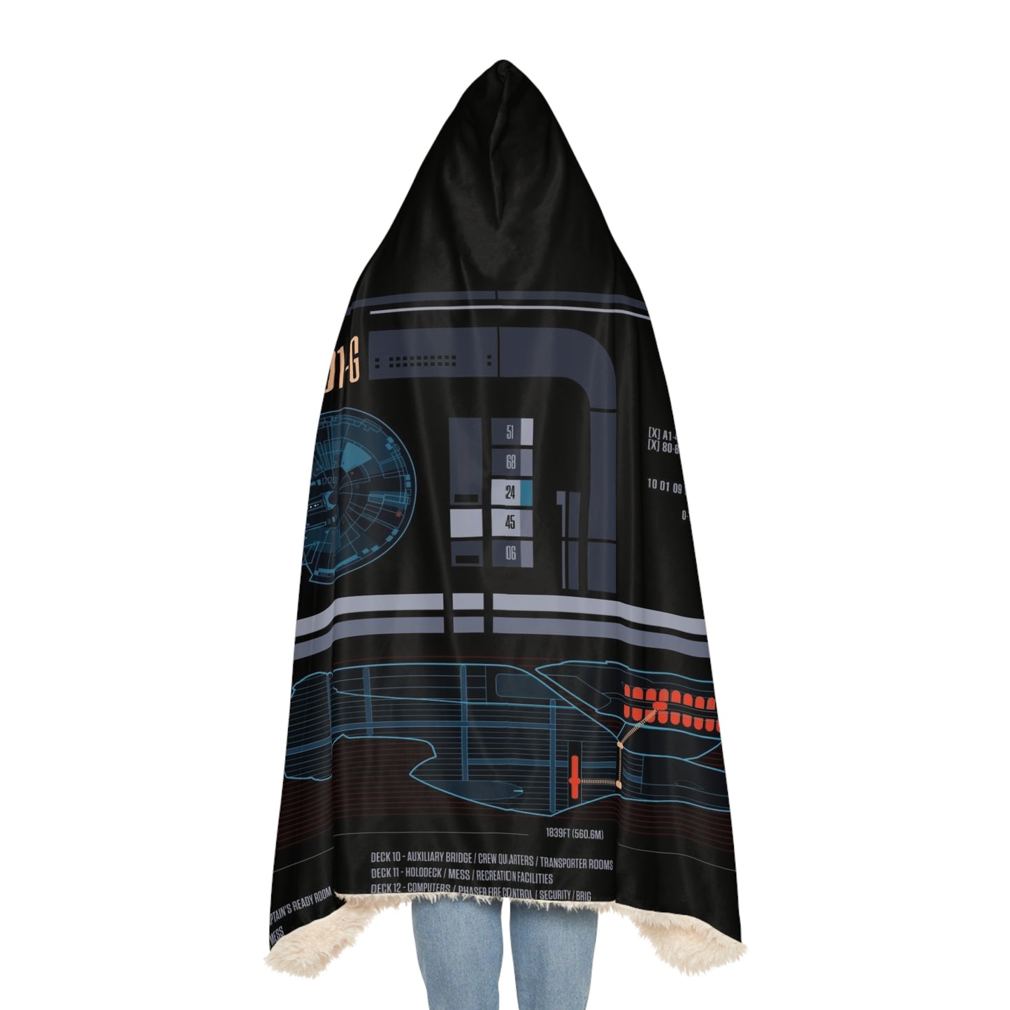 USS Enterprise G Console Snuggle Blanket