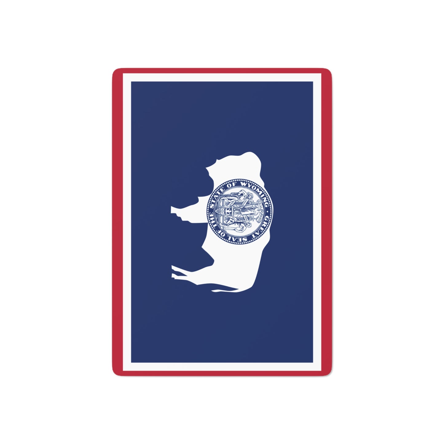 Wyoming State Flag Poker Cards