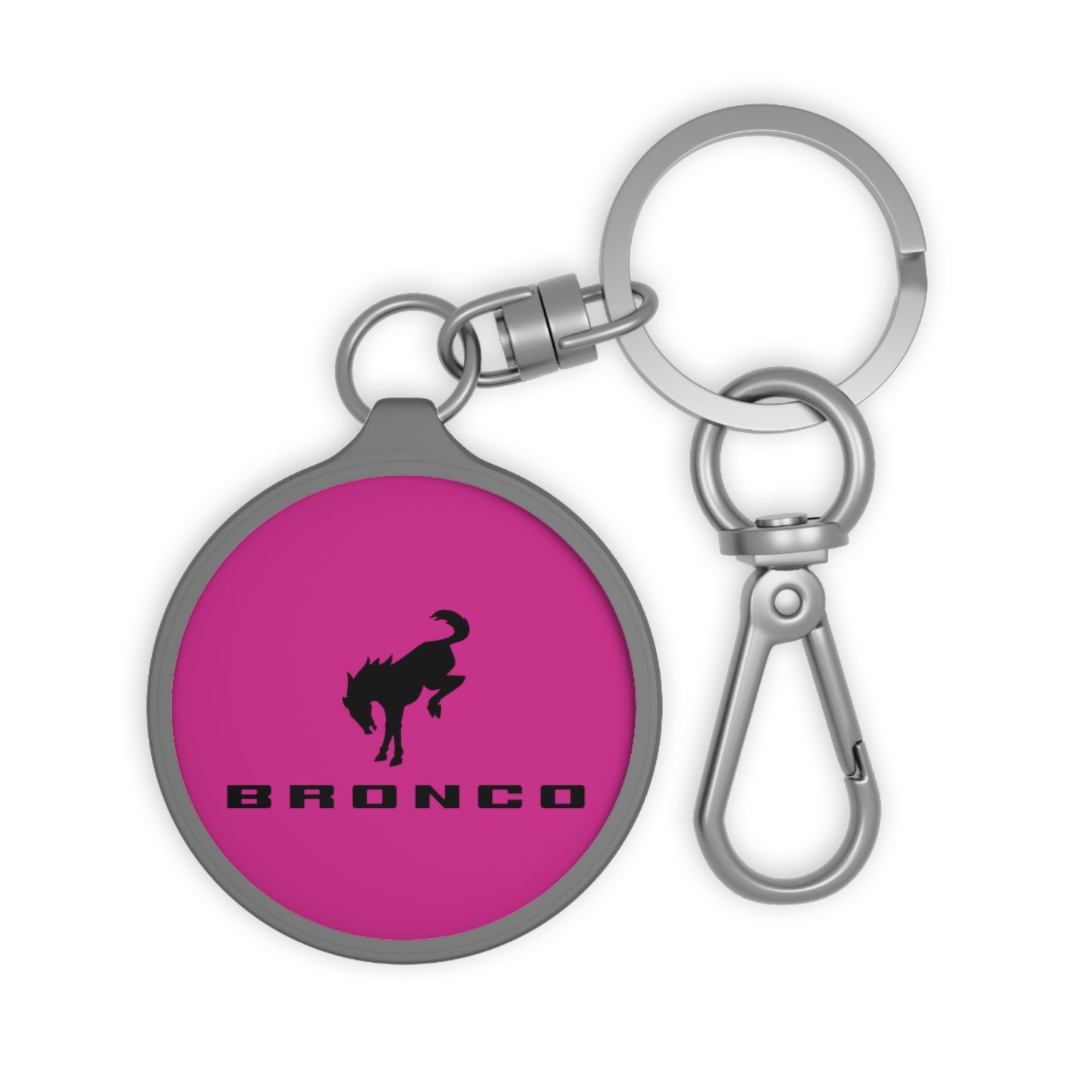 Bronco Keyring Tag (Pink)