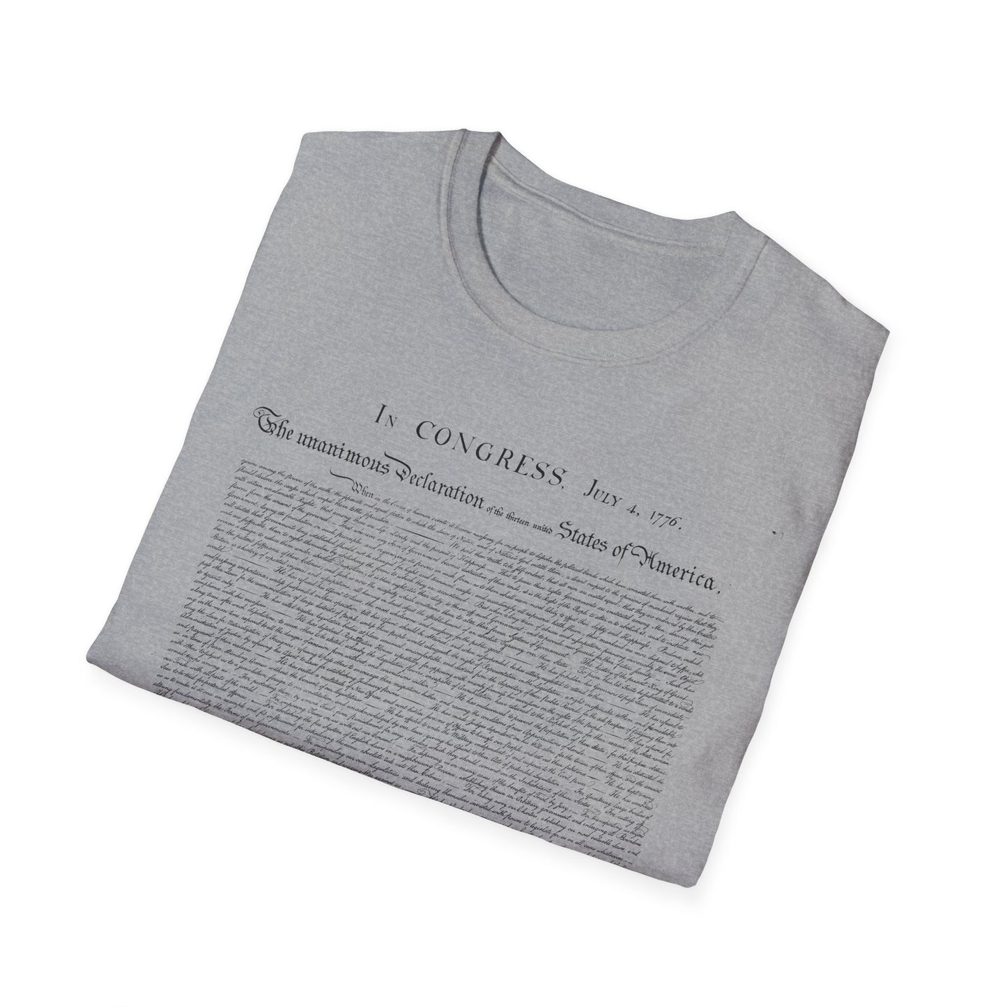 Declaration of Independence  Unisex Softstyle T-Shirt
