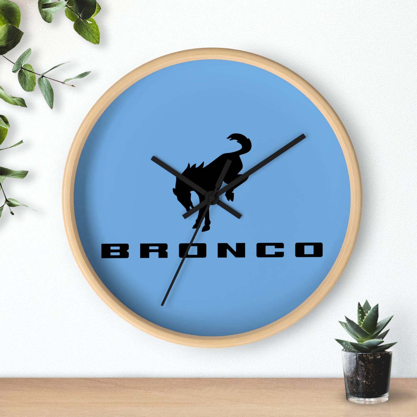 Bronco (Blue) Wall Clock
