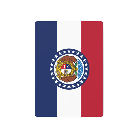 Missouri State Flag Poker Cards