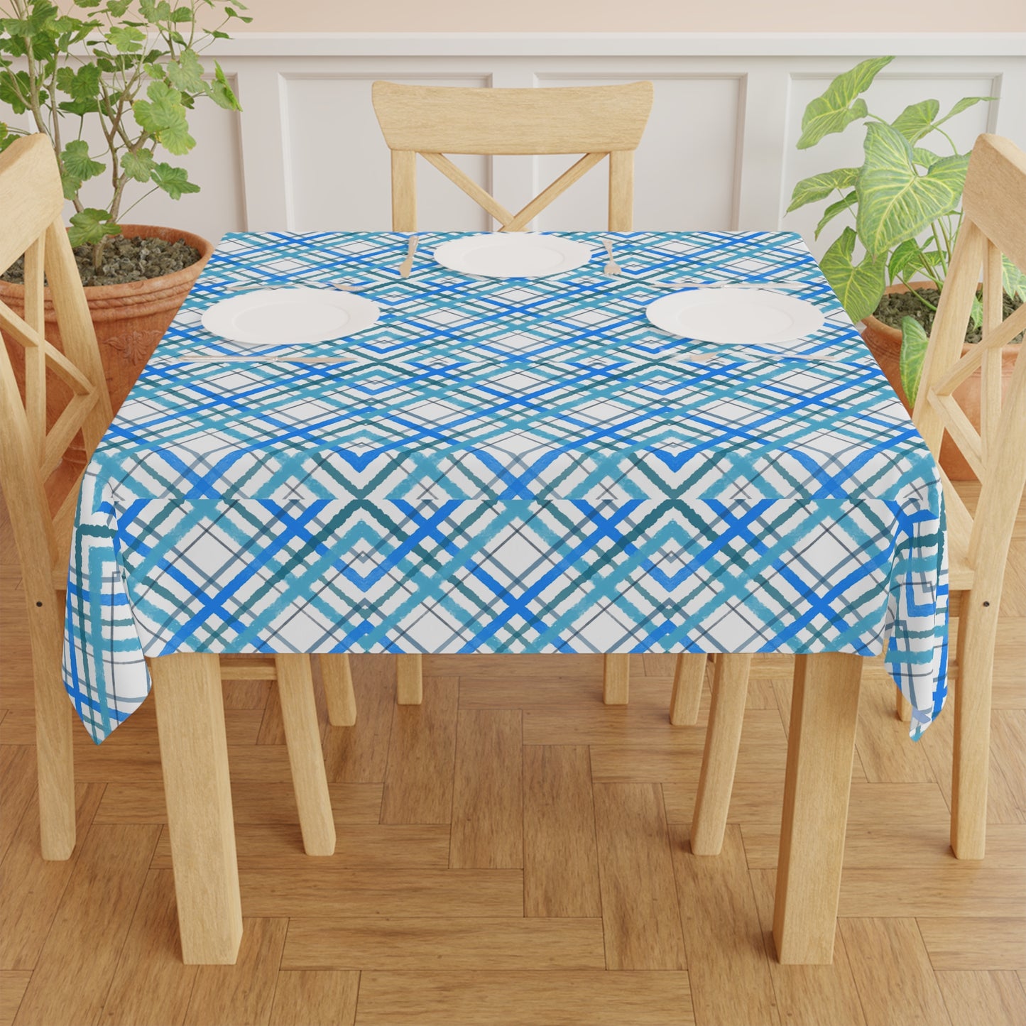 Watercolor Blues Tablecloth