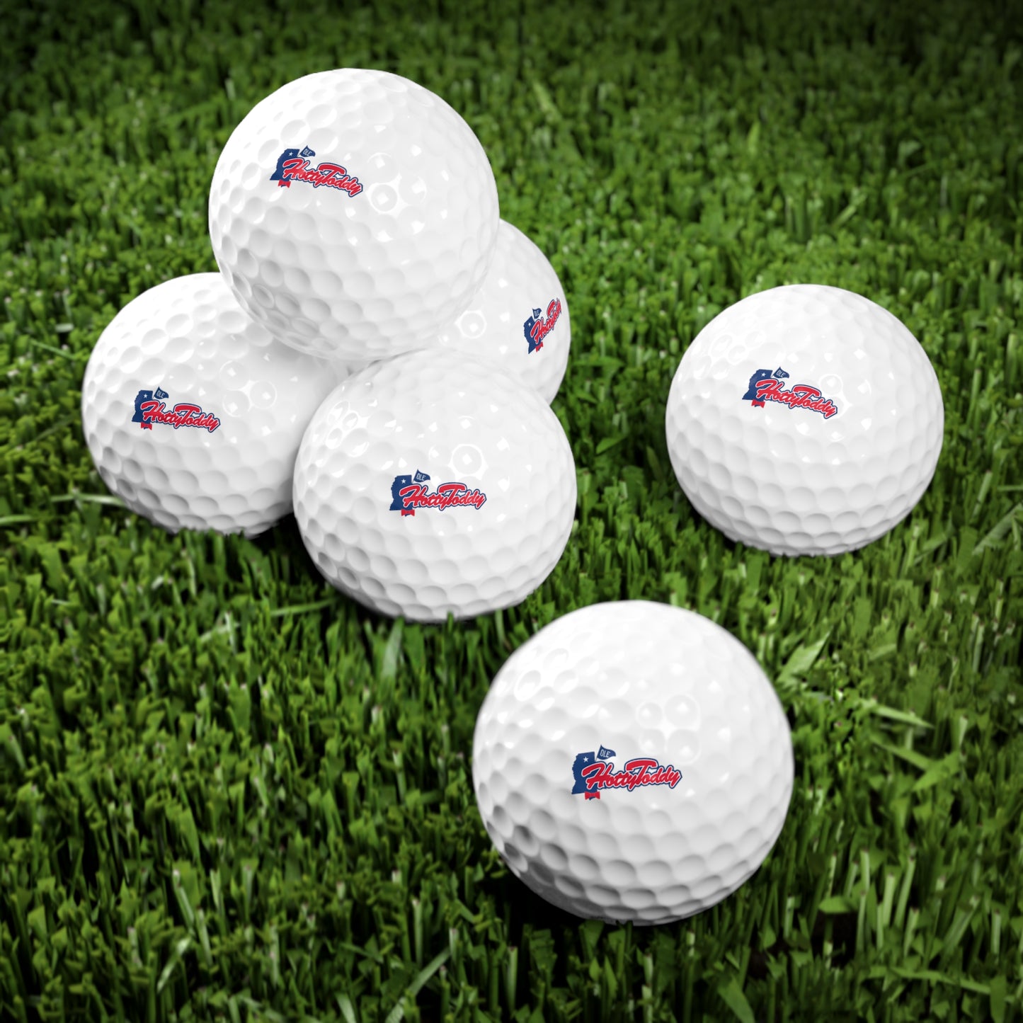 Hotty Toddy Golf Balls, 6pcs