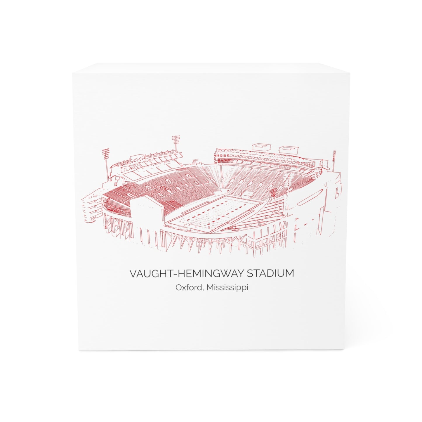 Vaught Hemingway Stadium Note Cube