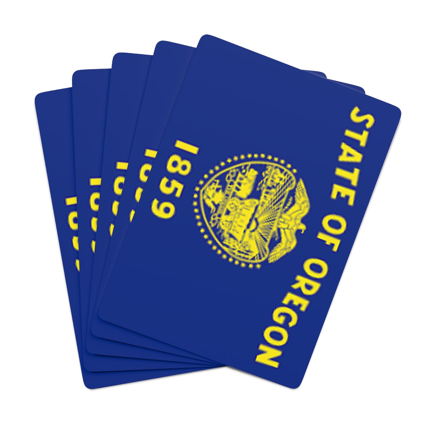 Oregon State Flag Poker Cards