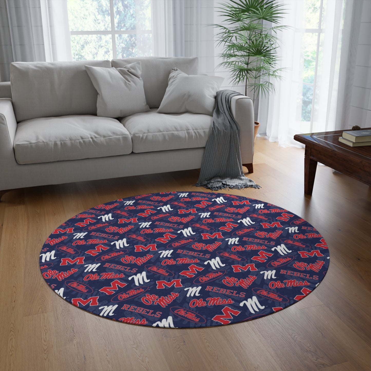 Ole Miss Round Rug