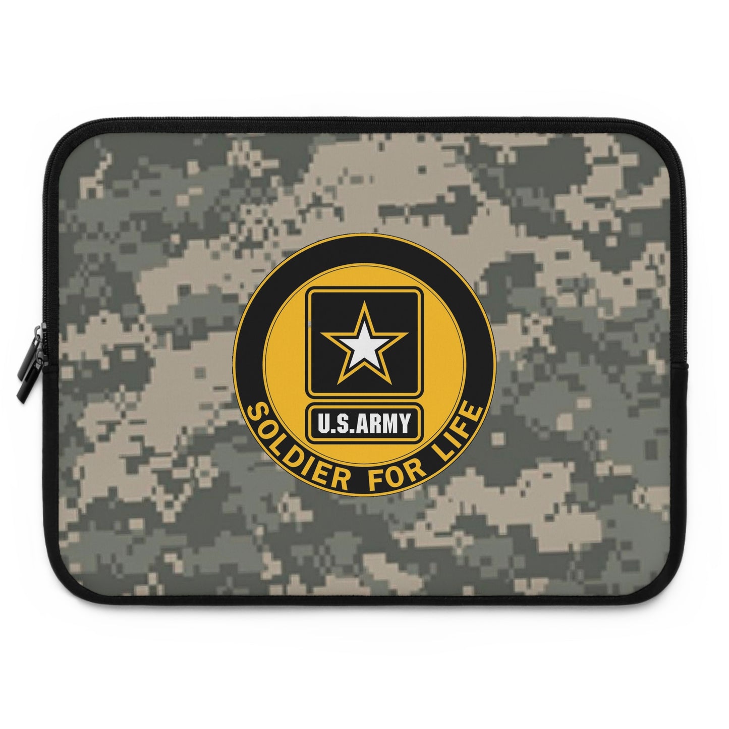 US Army Soldier For Life Laptop Sleeve (Camo)