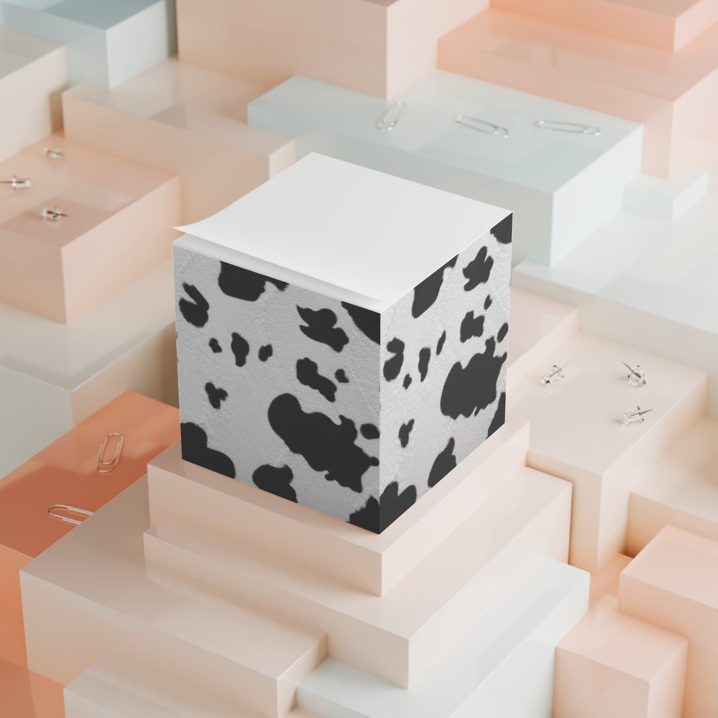 Cow Print Note Cube