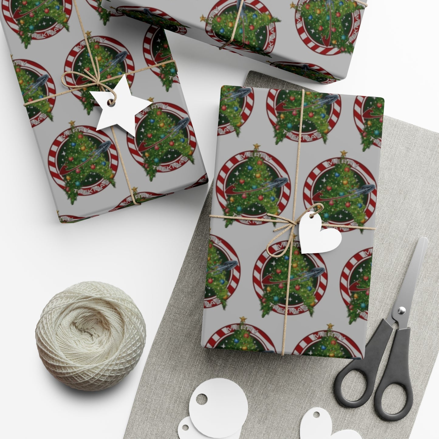 Star Trek Christmas Tree Gift Wrap Papers