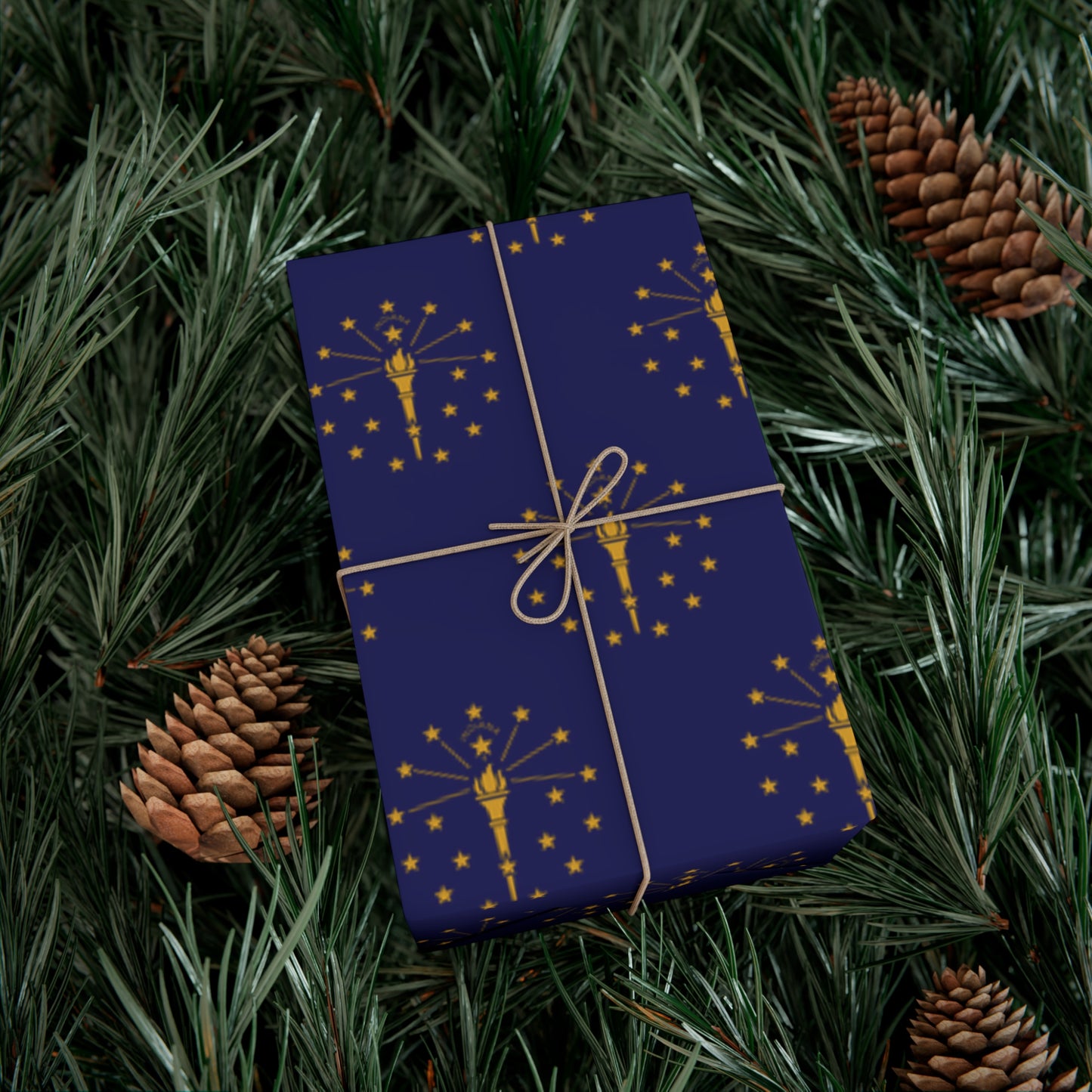 Indiana Flag Gift Wrap Papers